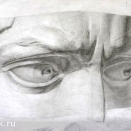 Академический рисунок глаз человека