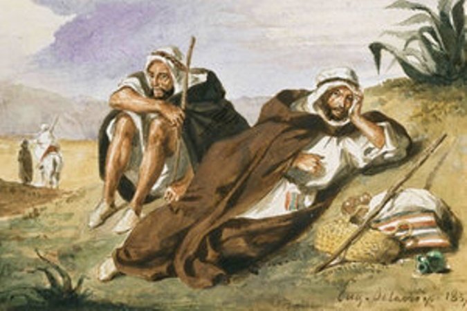 Найдена украденная картина Делакруа - Арабы из Орана