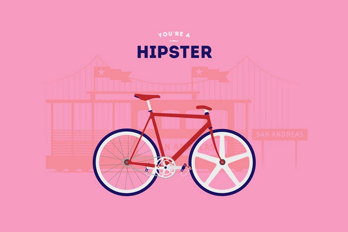 Хипстер. You are what you ride – велосипедные стереотипы от Cyclemon